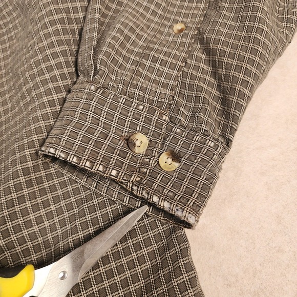 The North Face Mens Plaid Button Up Shirt Medium Long Sleeve Casual‎ - Picture 4 of 14